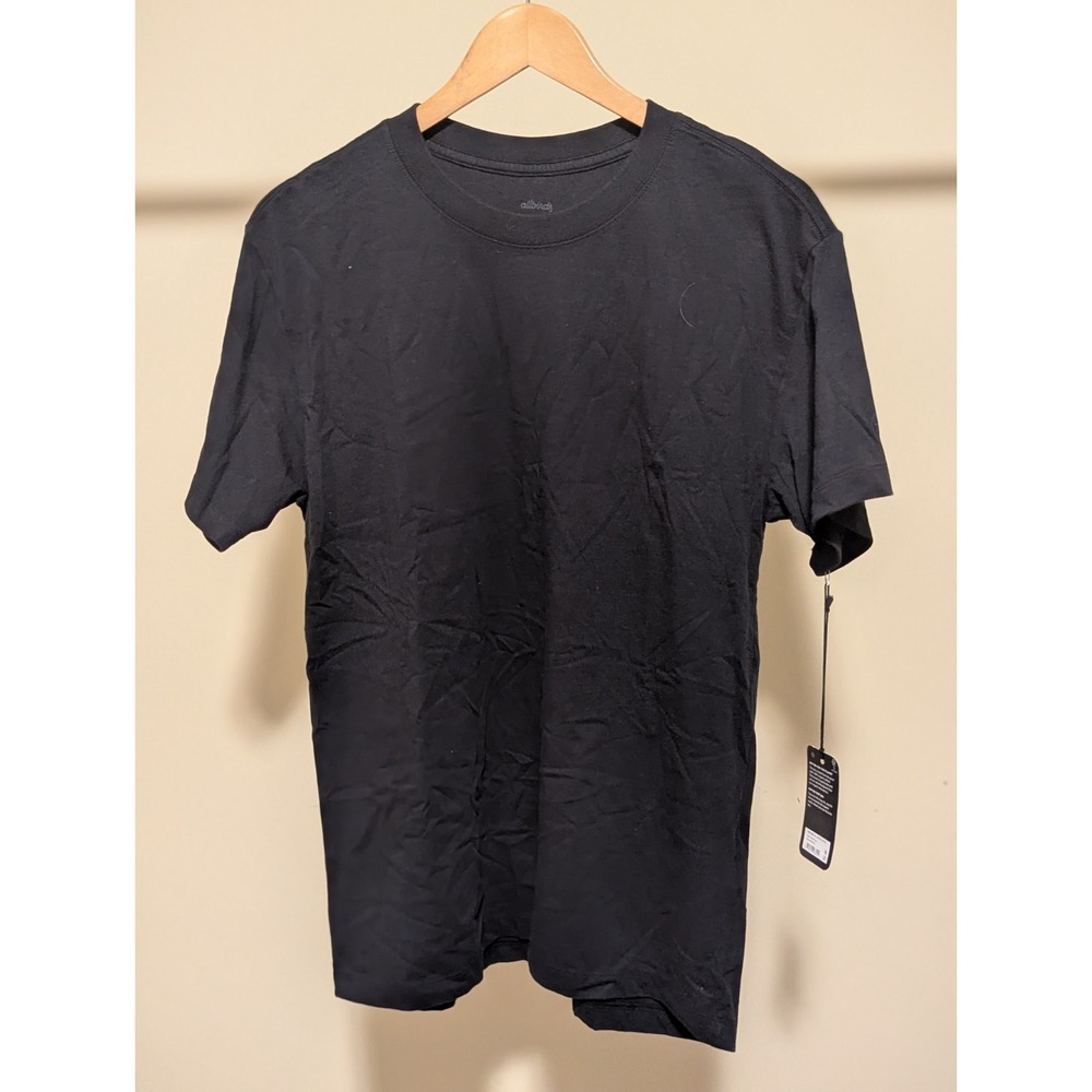 Allbirds Men's‎ Black T-Shirt Medium – 100% Organic Cotton Soft Sustainable Tee